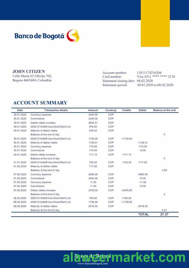 Colombia Banco de Bogota